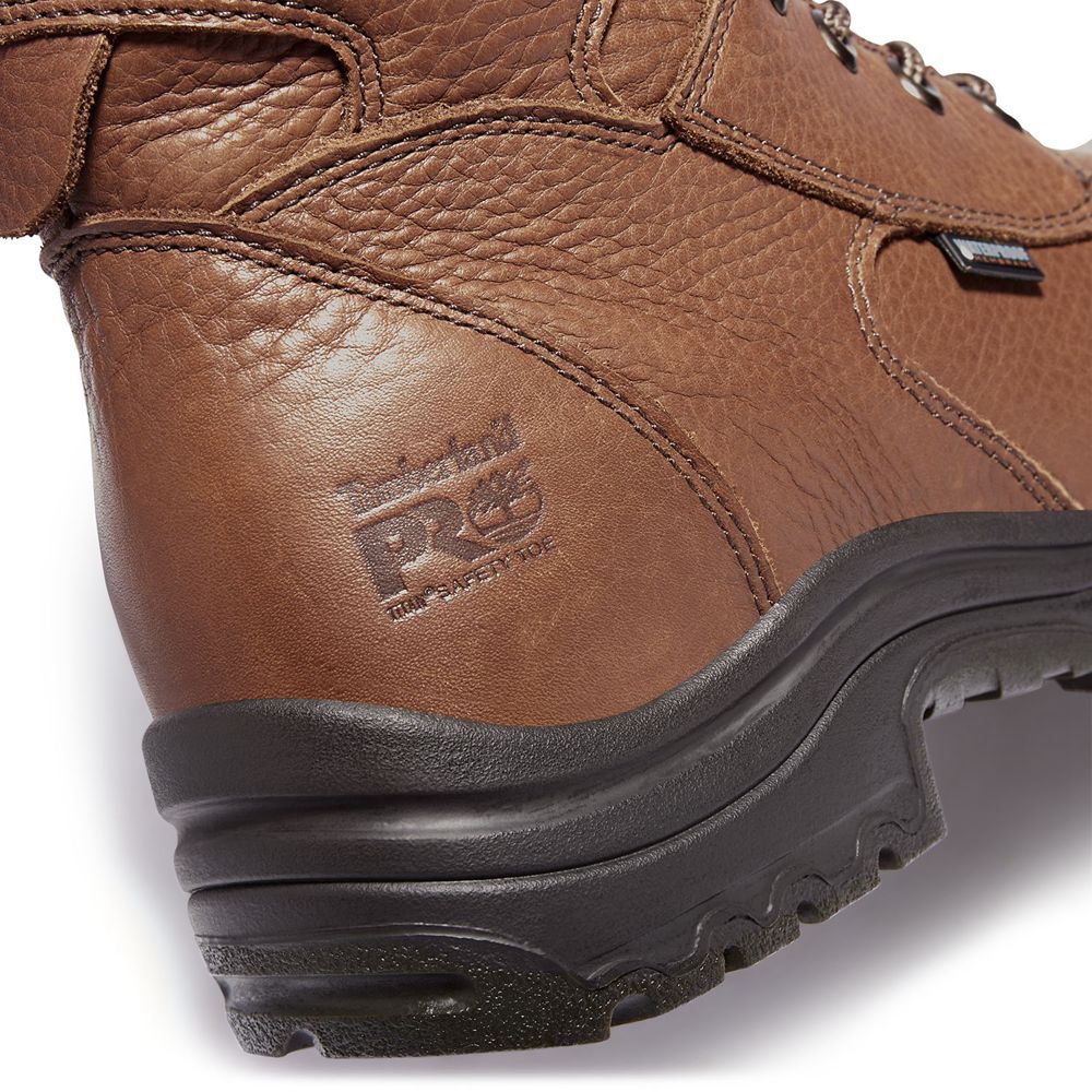 Timberland Mens Work Boots PRO® TiTAN® 8\" Alloy Toe - Brown - India KA9270685